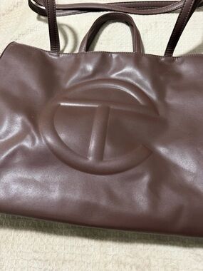 Telfar Chocolate Brown Logo Tote
